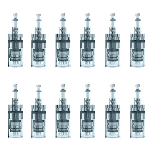 Microneedling Derma Roller Pen Cartridges (12pcs* 36 pin 0.25mm) for M8 M7S at Home Use