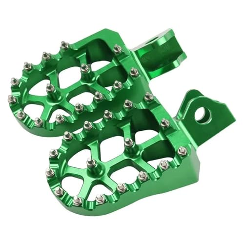 Repose-pieds moto pour Kawasaki KLX230 antidérapant couleur vert