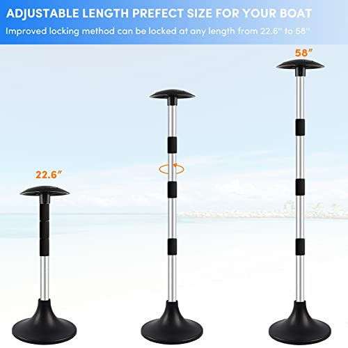 image for VEITHI Premium Quality Boat Cover Support Poles 2 Pack, Aluminum Suppo