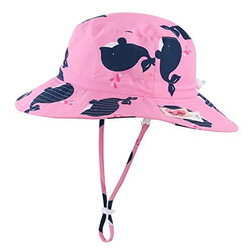 Image of Home Prefer UPF50+ Wide Brim Sun Hat Boys Girls Sun Protection Hat Zoo Beach Swim Safari Bucket Hat for Baby Toddler Kid