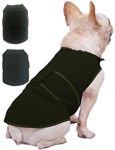 Image of Dog Anxiety Vest Calming Jacket for Small Medium Large Dogs, Dog Shirt Wrap for Indoor Outdoor Fireworks, Thunder, Travel, Separation, Dark Green, XX-Large