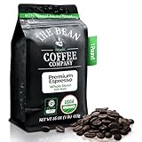The Bean Organic Coffee Company Premium Espresso, Dark Roast, Whole Bean Coffee, 16-Ounce Bag