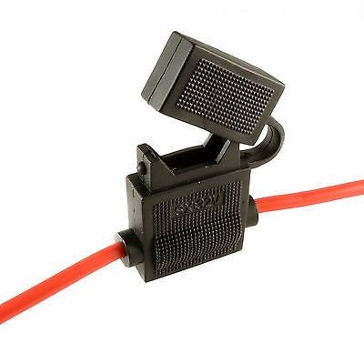 2 x Inline Standard Blade Fuse Holder Splash Proof for Car 12V 20A