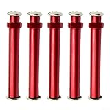 A selection of five aluminum alloy fishing reel handle knobs suitable for application on all four millimeter models from the esteemed brand For Daiwa (5pcs red)