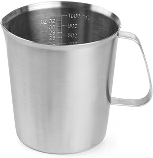 HENDI Messbecher, Schwere Ausführung, 1L, ø120x(H)135mm, Edelstahl