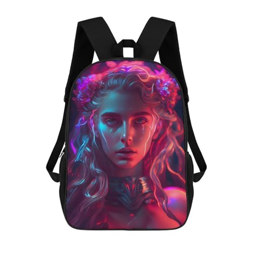 Sac à dos enfant 3D avec grand compartiment de voyage fille et femme 17"