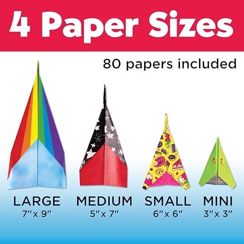 Creativity for Kids Stunt Squadron Fold & Launch Paper Airplanes: Create 80 Paper Airplanes, STEM Science Kit for Kids, Airplane Craft Kit for Kids, Gifts and Toys for Boys (Ages 6+) by Creativity for Kids - Image 5