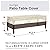 Vailge Rectangular/Oval Patio Table Cover, Heavy Duty and Waterproof Outdoor Lawn Patio Furniture Covers, X-Large Beige & Brown