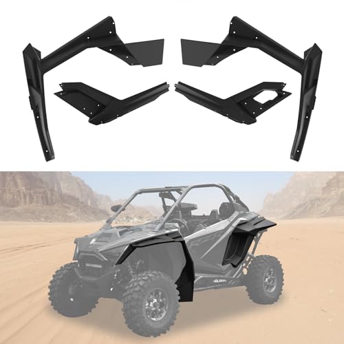 Image of Fender Flares for Polaris RZR PRO XP PRO R, Front & Rear Extended Full Coverage Mud Flaps Mud Guards for 2020-2024 Polaris RZR PRO XP XP4 /RZR PRO R Turbo R Accessories, Replace #2884685