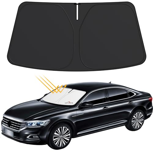 Car Windshield Sun Shade - Motomate Custom for Volkswagen VW Passat 2012-2022 [4 Layers Nano...