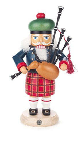 Figurine écossais avec Cornemuse DREGENO bois statuette décoration Noël originale - 2