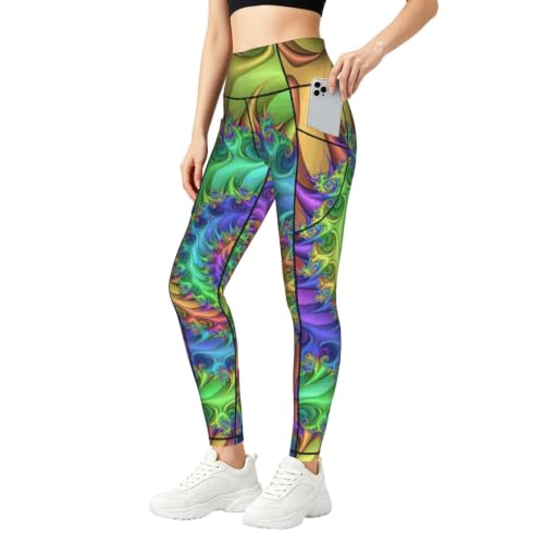 Pantalones de yoga holgados con estampado teñido anudado y tacto ultrasuave