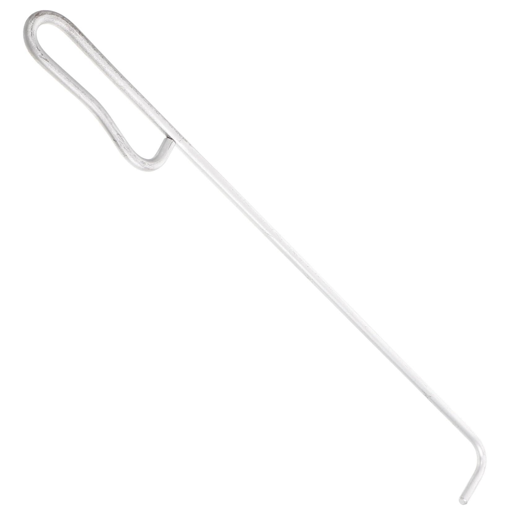 Rolling Shutter Door Hook Hooks Manhole Cover Lifting Tool Manhole Cover Lifter Manhole Hook Fire Pit Poker Manhole Cover Hook Manhole Lifting Gadget Manhole Lid Hook Steel Silver IWOWHERO