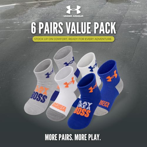 Image of Under Armour boys Multi Pack Quarter Sock