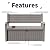 PatioZen 80 Gallon Outdoor Storage Bench Waterterproof Lockable,Outdoor Storage Furniture for Patio,Garden and Porch,Tools and Cushions