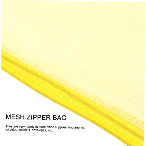 Rangement fichiers mesh et pochette document zippée transparent 20x
