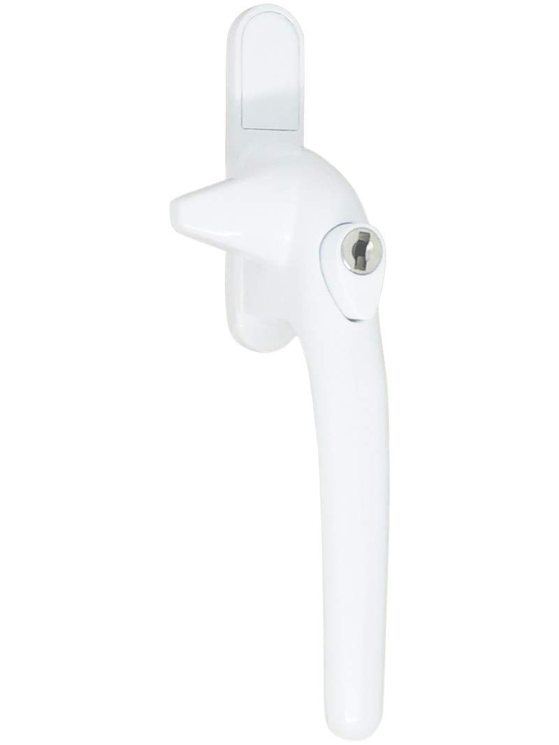Mila Smart Cockspur Window Handle 9mm - 21mm Step Height White R/H