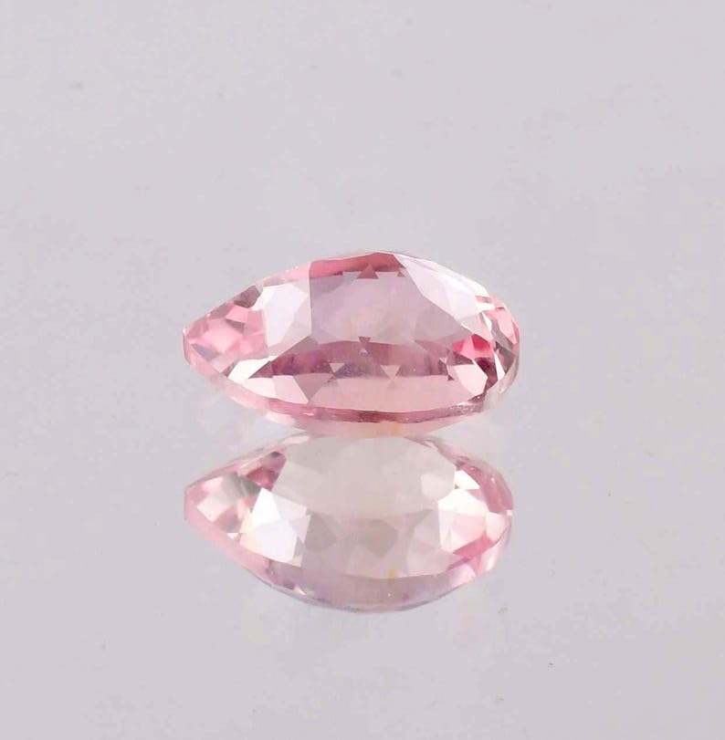Saphir Padparadscha poire brillant GH_FAC_00107 pour sertissage bijoux - 4
