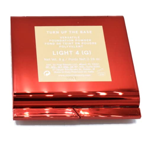 One Size Patrick Starrr Turn Up The Base Versatile Powder Foundation - Light 4 (G) Light, Golden Undertones Face Pressed Makeup Medium-To-Full Coverage, Soft Matte Finish 0.28 Ounce #TOP5