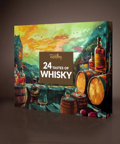 Whisky Adventskalender 2025-24 außergewöhnliche Whiskys mit je 30 ml Inhalt - Schottland, Irland,...