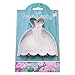 Gown Cookie and Fondant Cutter - Ann Clark - 4.8 Inches - US Tin Plated Steel