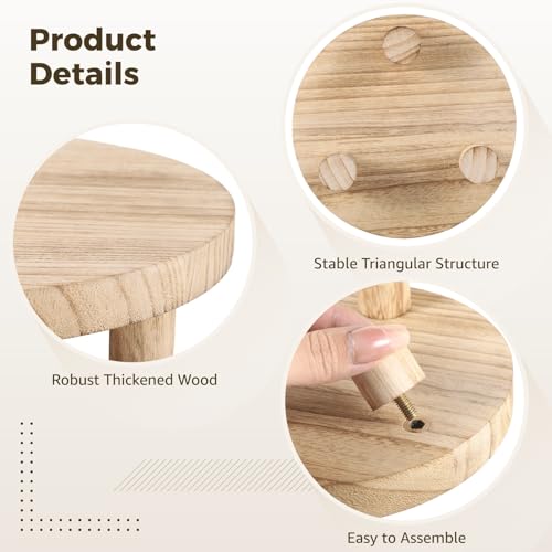 Supports en bois pour plantes pas encombrant pot fleur maison