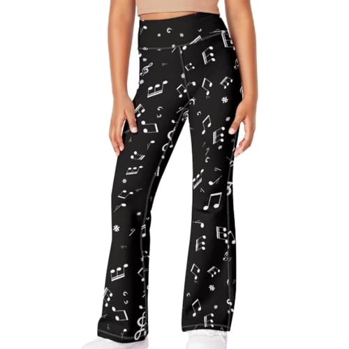 5-14t Bell Bottoms for Girls Cute Flare Leggings Slim Girls Yoga Pants3