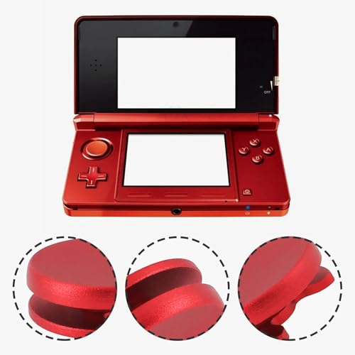 Image of 1pc Joystick Cap Metal Buttons Replacement Thumb Pad Cap Analog Compatible with Nintendo New 3DS 2DS XL LL Red Metal Thumbstick Grip