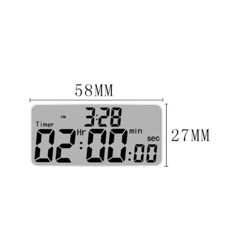 Timer Circular Temperature Humidity Meter with Indoor Digital Display