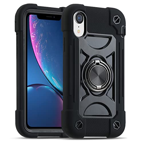 Coque iPhone XR antichoc aimantée MARKILL avec support béquille