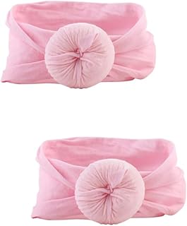 ibasenice 2 Pçs Turbante Bandana Acessórios De Cabelo Para Crianças Cabeça Lenço Bandana Crianças Acessórios De Cabelo Bandana Bandana Bebê Headwrap Bebê Headbands Criança Bola Europeu E