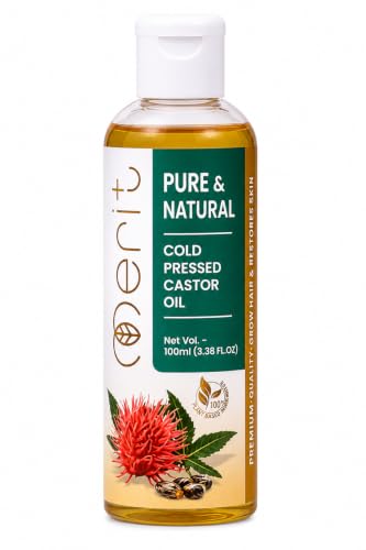 Image of Cold Pressed Castor Oil 100 ML for Hair Growth, Skin Care, Scar Treatment, and Split Ends