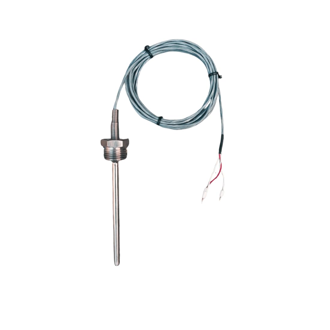 VIGITALRTD PT-100 Temperature Sensor | Class A Accuracy | 6mm Stainless Steel Probe | 1/2 BSP | Stem Length 100mm | Ideal for PLC, PID & HVAC, Heaters, Ovens, HVAC Systems, Boilers Wire 3 Metre