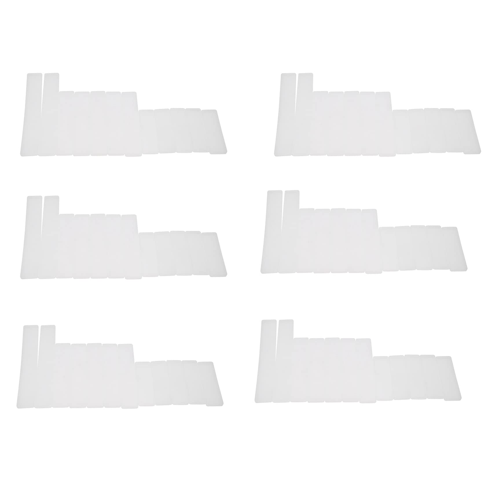 Hndhbfgrt 72 Pcs Rectangle Silicone Bookmark Mold DIY Bookmark Mould Making Epoxy Resin Jewelry