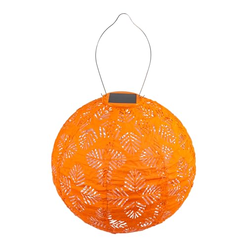 Allsop Soji Stella - Brights Geo Palm - 12' Outdoor Solar Lantern - Clementine