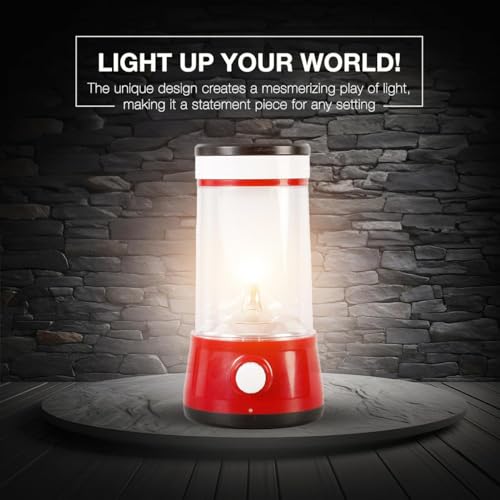 Image of Havells Acrylonitrile Butadiene Styrene 6W LED Lantern (Luminex), Red
