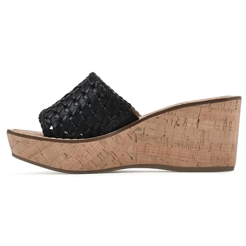 WHITE MOUNTAIN Women's Charges Woven Wedge Sandal4