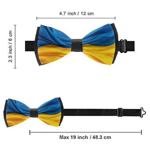 Men’s Skin-friendly Pre-tied Bow Tie, Adjustable Length for Formal Party and Commuting4