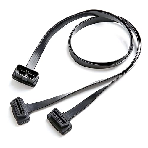 Image of bbfly-B4 OBD II OBD2 16 Pin Splitter Extension 1x Male and 2X Female Extension Cable Adapter 1FT /30CM (10 Pack)