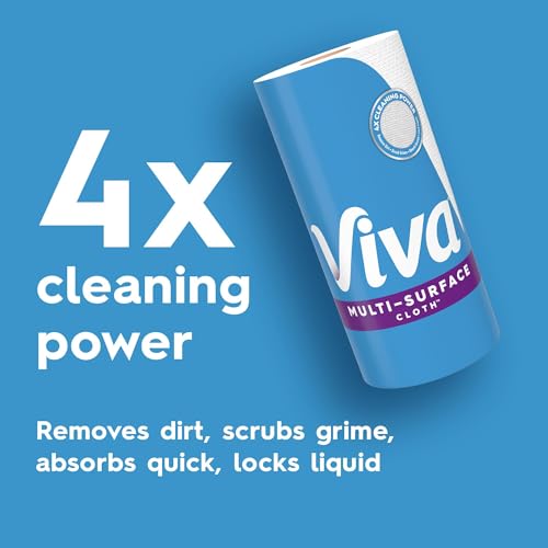 Image of Viva Multi-Surface Cloth Paper Towels, Choose-A-Sheet Size, 3 Double Rolls, 110 Sheets per Roll (Packaging May Vary)