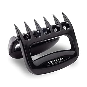 Culinary Couture Black Meat Claws for Shredding and Mixing, Shredding Claws for Pulled Pork, Chicken Shredder Tool, BBQ Claws for Shredding Meat, White Elephant Gift Ideas, Stocking Stuffer for Cooks