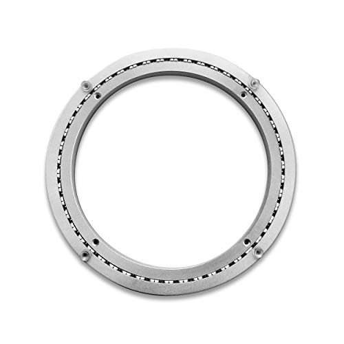 TROOPS BBQ Lazy Susan Turntable Ring - Commercial Aluminum Lazy Susan Bearing Hardware Single-Row Ball Bearings for Heavy Loads (300 lbs. Capacity) - 12 Inches