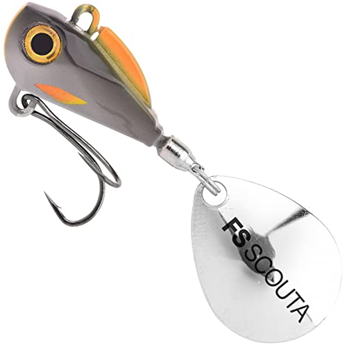 6 Spro Freestyle Scouta Jig Spinner 6g Spinnköder + 10 Neptunmaster Snaps Gr. XS, Angelset zum Spinnfischen auf Barsch – Bild 5