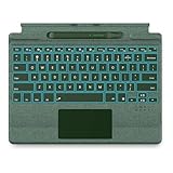 Fixation magnétique et connexion Bluetooth stable : la bande magnétique puissante assure une connexion sécurisée. Vous pouvez librement choisir d'utiliser ce clavier Surface Pro dans des états adsorbés ou détachés. Notre clavier Surface Pro a une portée Bluetooth allant jusqu'à 10 mètres et prend en charge la paire Bluetooth Swift. Votre appareil affichera une notification d'appariement lorsque le Bluetooth est activé.