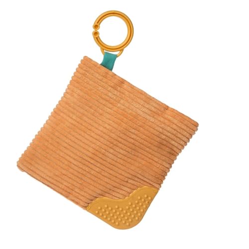 Image of Mary Meyer Crinkle Teether Toy with Baby Paper and Squeaker, 6 x 6-Inches, Mookie Monster