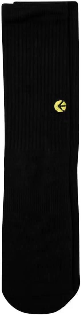 Ethika Men's Crew Sock | Black Logo -Yellow- - Image 2