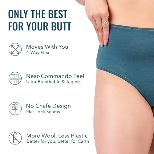 Image of Women's Merino Classic Thong By Woolly | RWS Certified | Soft, Breathable, Seattle Designed