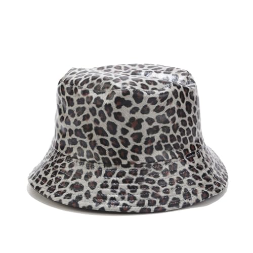 Image of Unisex Black Bucket Hat Waterproof Rain Hat Reversible Shiny Rave Bucket Hat for Concert Festival
