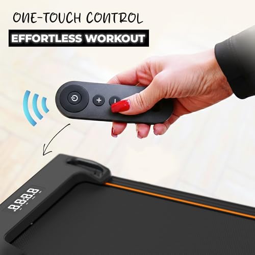Image of Durafit91 Compact Lite 2.5HP Peak BLDC Motor Walkpad Treadmill with Remote Control | 120 kg User Capacity Walking Pad| 6 km /h Max Speed | LED Display with Under-Desk Design | Home Use