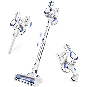 CHINMIN Akku Staubsauger Kabelloser staubsauger, 4 in 1 Staubsauger Kabellos 14000Pa Saugleistung, bis zu 30 Min, leicht…